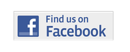 A facebook logo that says find us on facebook