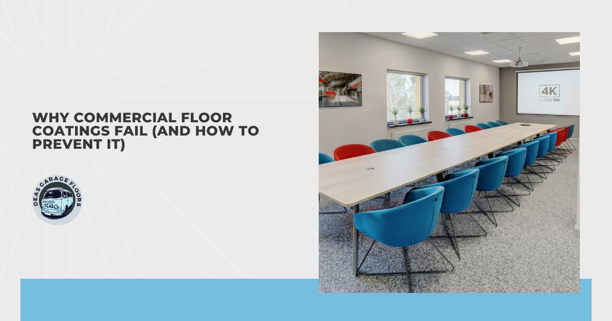 Why Commercial Floor Coatings Fail (and How to Prevent It)