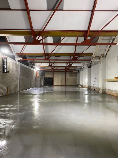 Modern concrete footpath