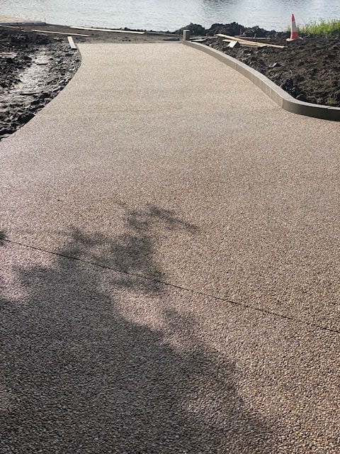 New footpath in the sunshine