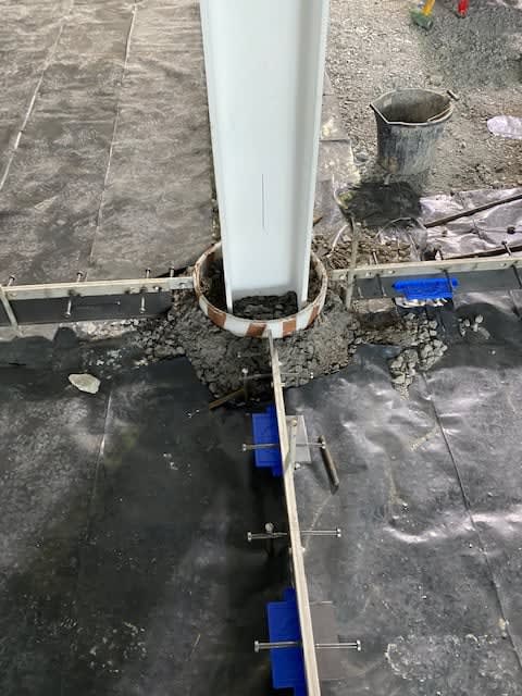 Closeup of a structural beam