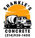 Home Logo for Shankle's Concrete: a concrete truck in front of an orange sun, with company name and phone number.