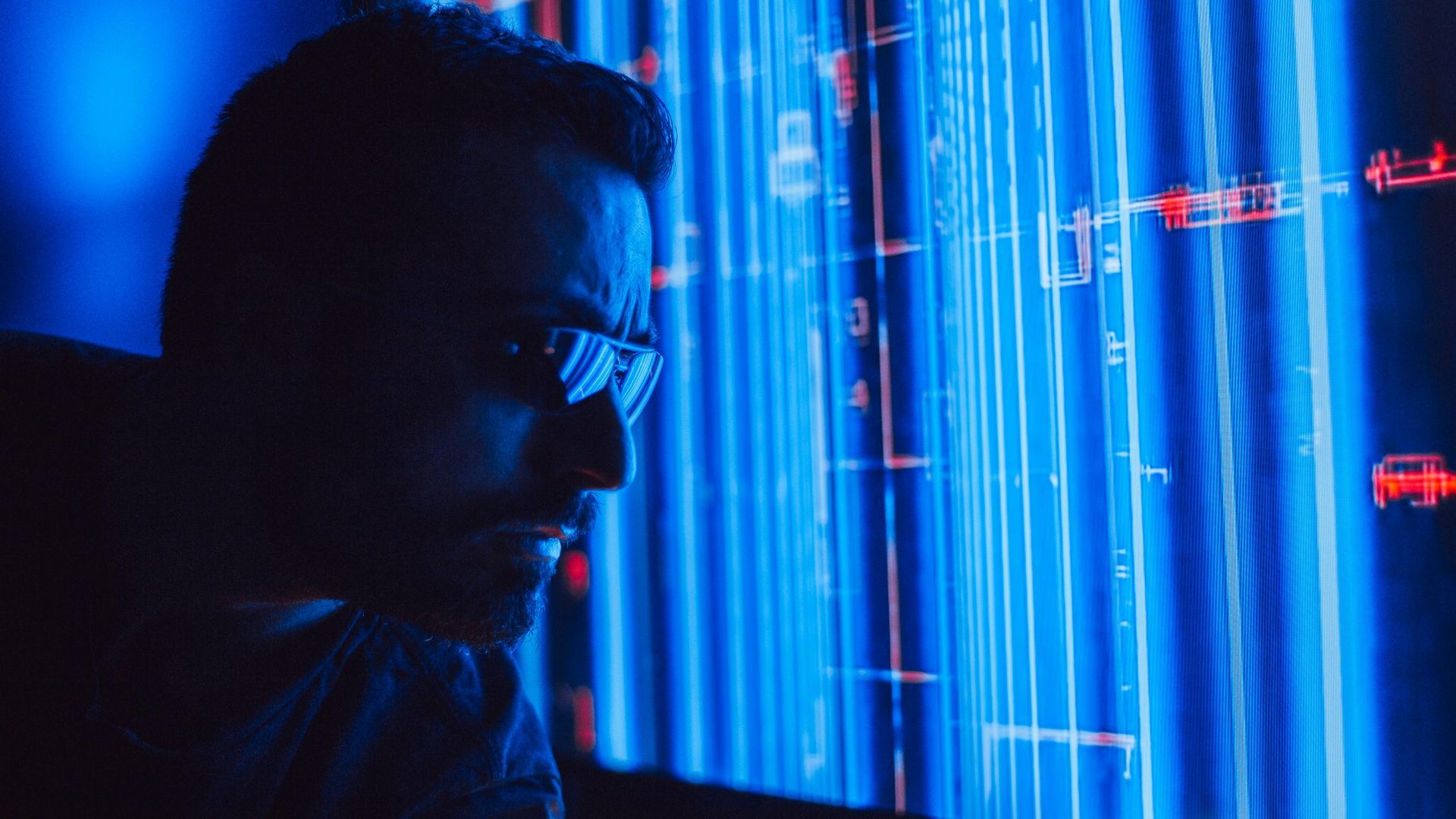 Tech-focused professional representing innovation, AI development, and company expertise in automation
