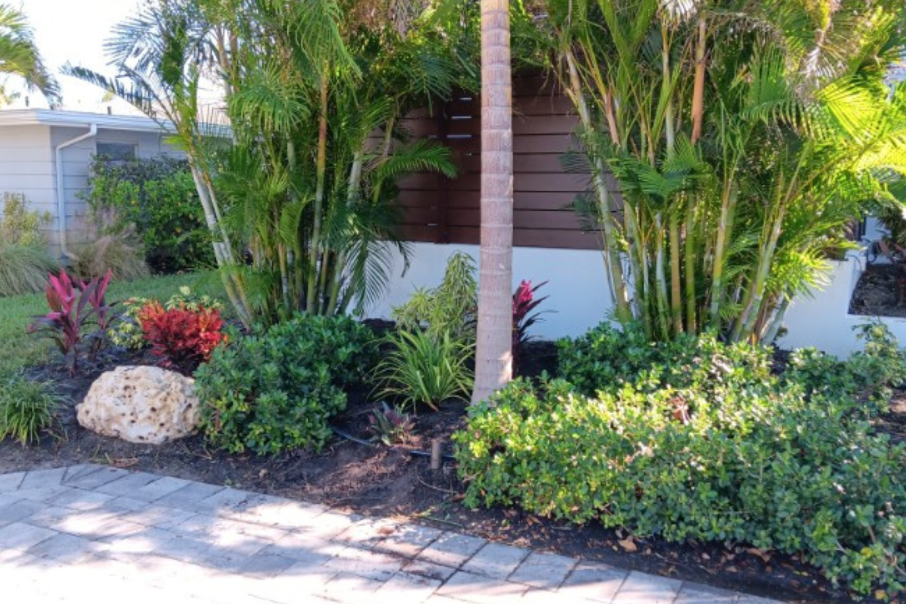 Sarasota landscaping, garden design, lawn care, hardscaping, outdoor living, landscape design, landscape maintenance, patio design, paver installation, irrigation, tree trimming, planting services, landscape contractors, residential landscaping, commercial landscaping, offered by The Beauty of Landscaping in Sarasota, FL
