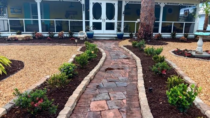 Sarasota landscaping, garden design, lawn care, hardscaping, outdoor living, landscape design, landscape maintenance, patio design, paver installation, irrigation, tree trimming, planting services, landscape contractors, residential landscaping, commercial landscaping, offered by The Beauty of Landscaping in Sarasota, FL