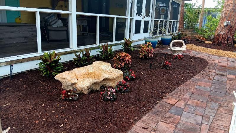 Sarasota landscaping, garden design, lawn care, hardscaping, outdoor living, landscape design, landscape maintenance, patio design, paver installation, irrigation, tree trimming, planting services, landscape contractors, residential landscaping, commercial landscaping, offered by The Beauty of Landscaping in Sarasota, FL
