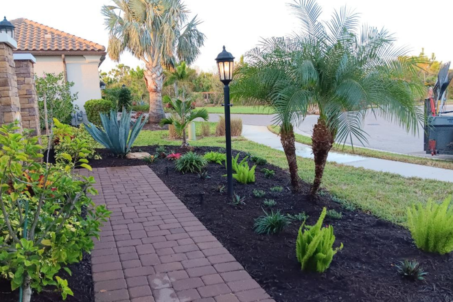 Sarasota landscaping, garden design, lawn care, hardscaping, outdoor living, landscape design, landscape maintenance, patio design, paver installation, irrigation, tree trimming, planting services, landscape contractors, residential landscaping, commercial landscaping, offered by The Beauty of Landscaping in Sarasota, FL