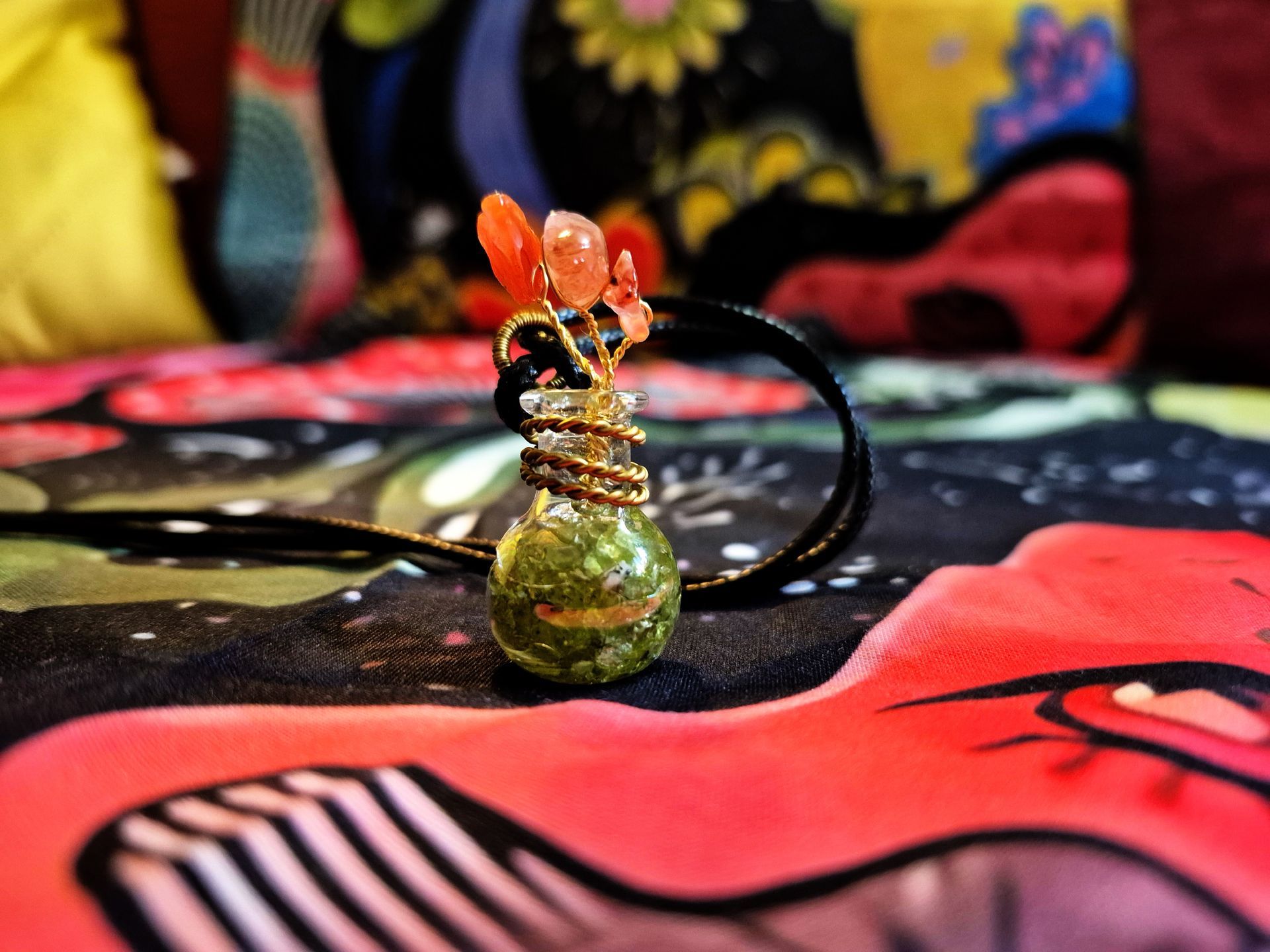 Crystal Flower Pot Charm