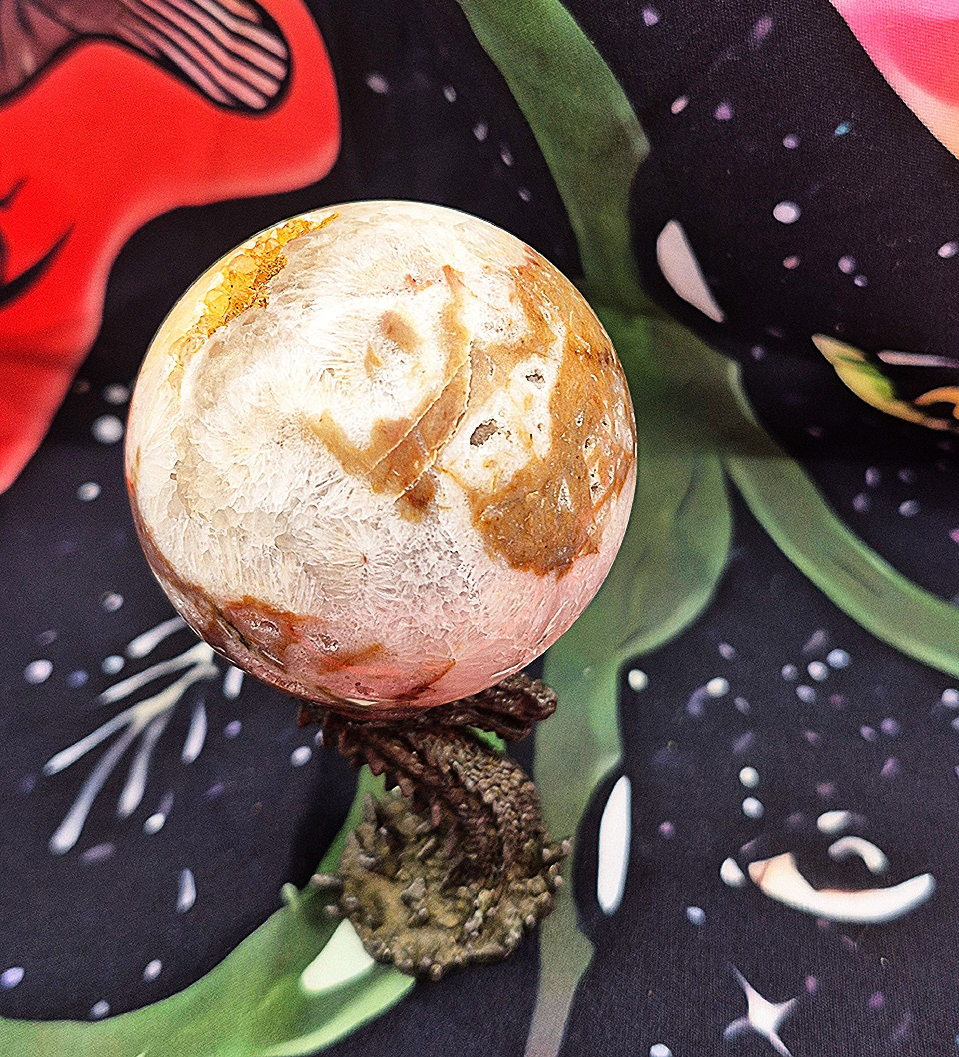 Red Brown Agate Sphere