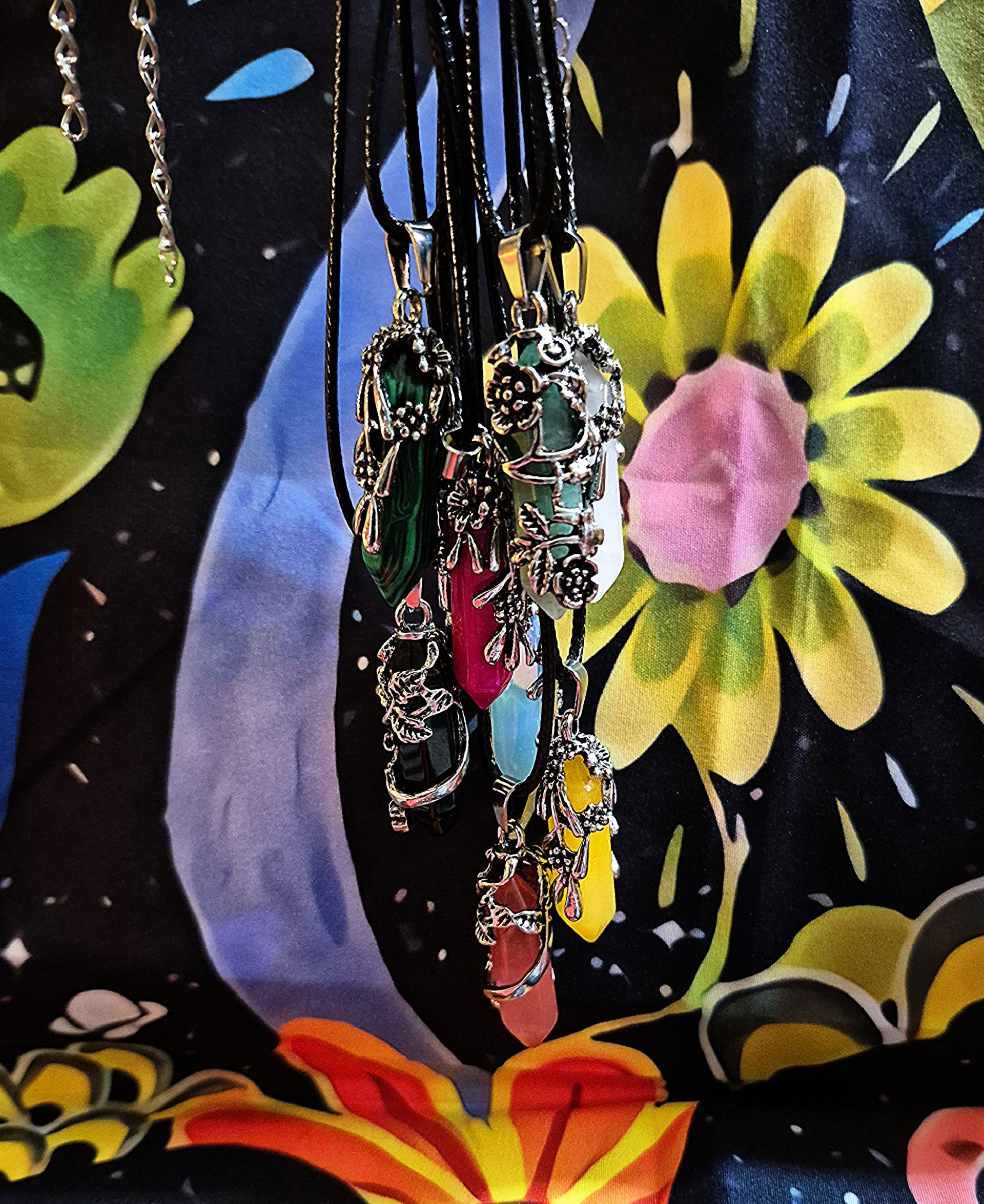 Flower Crystal Necklace