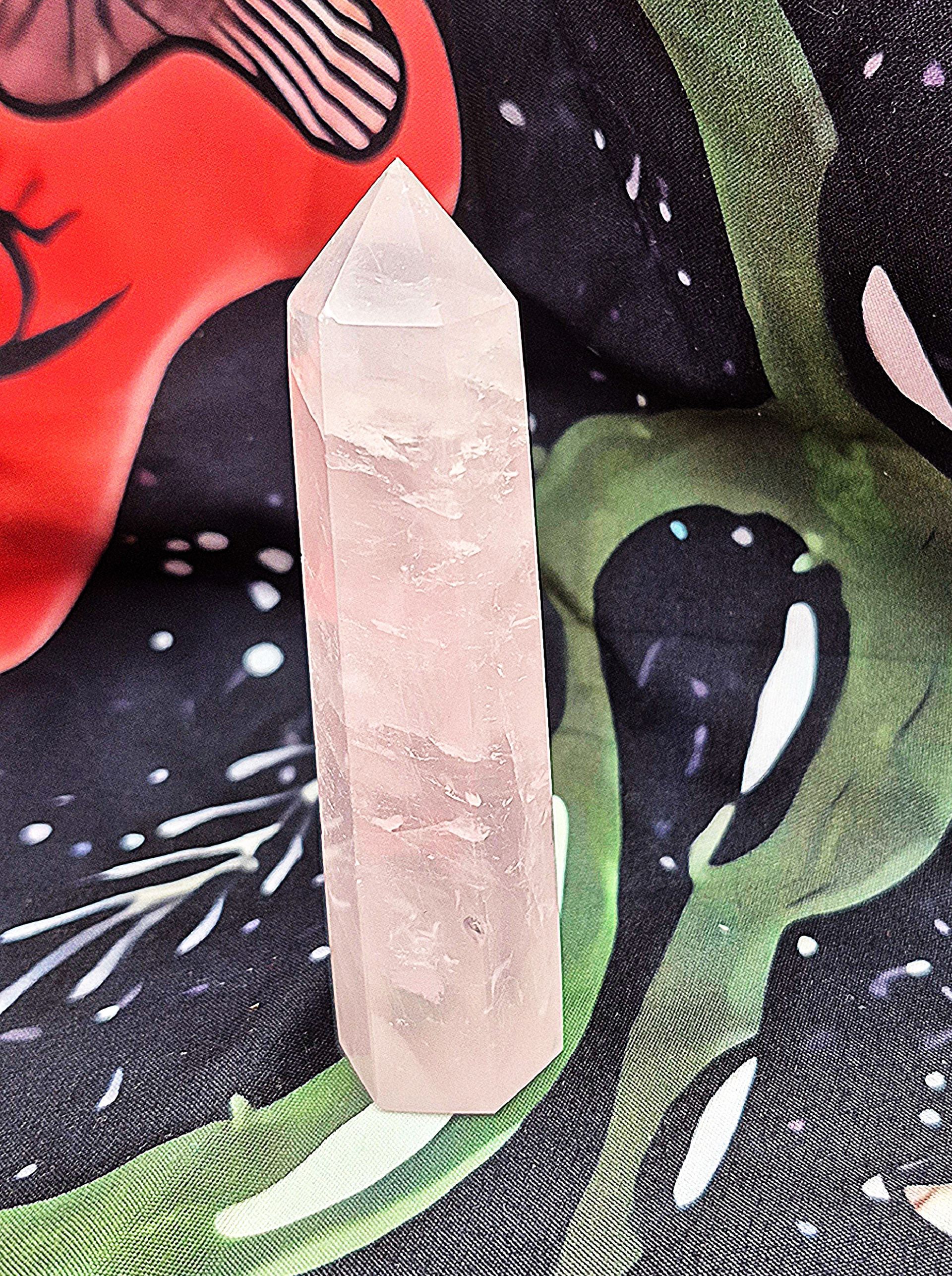 Rose Quartz Crystal Tower