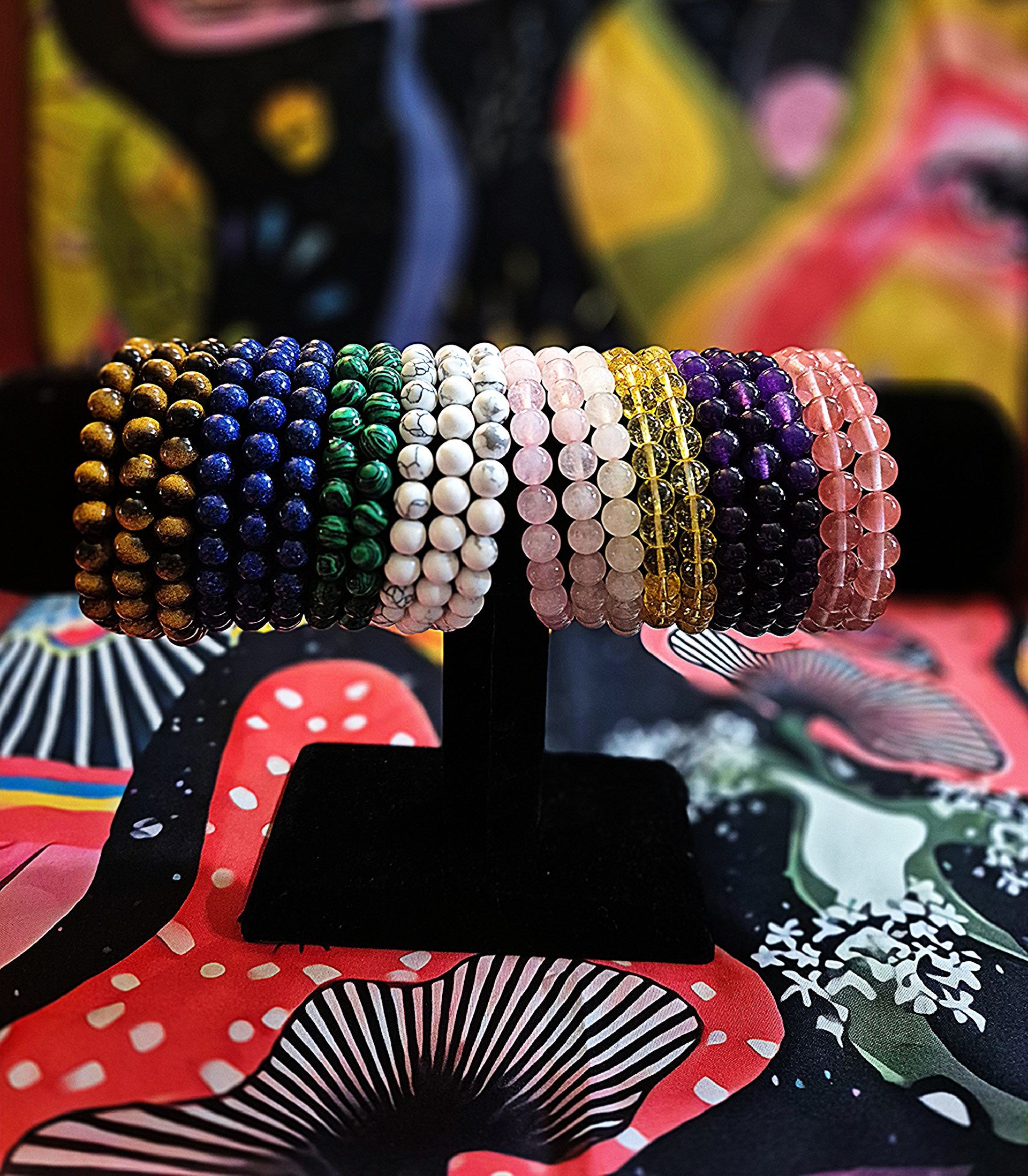 Round Crystal Bead Bracelet