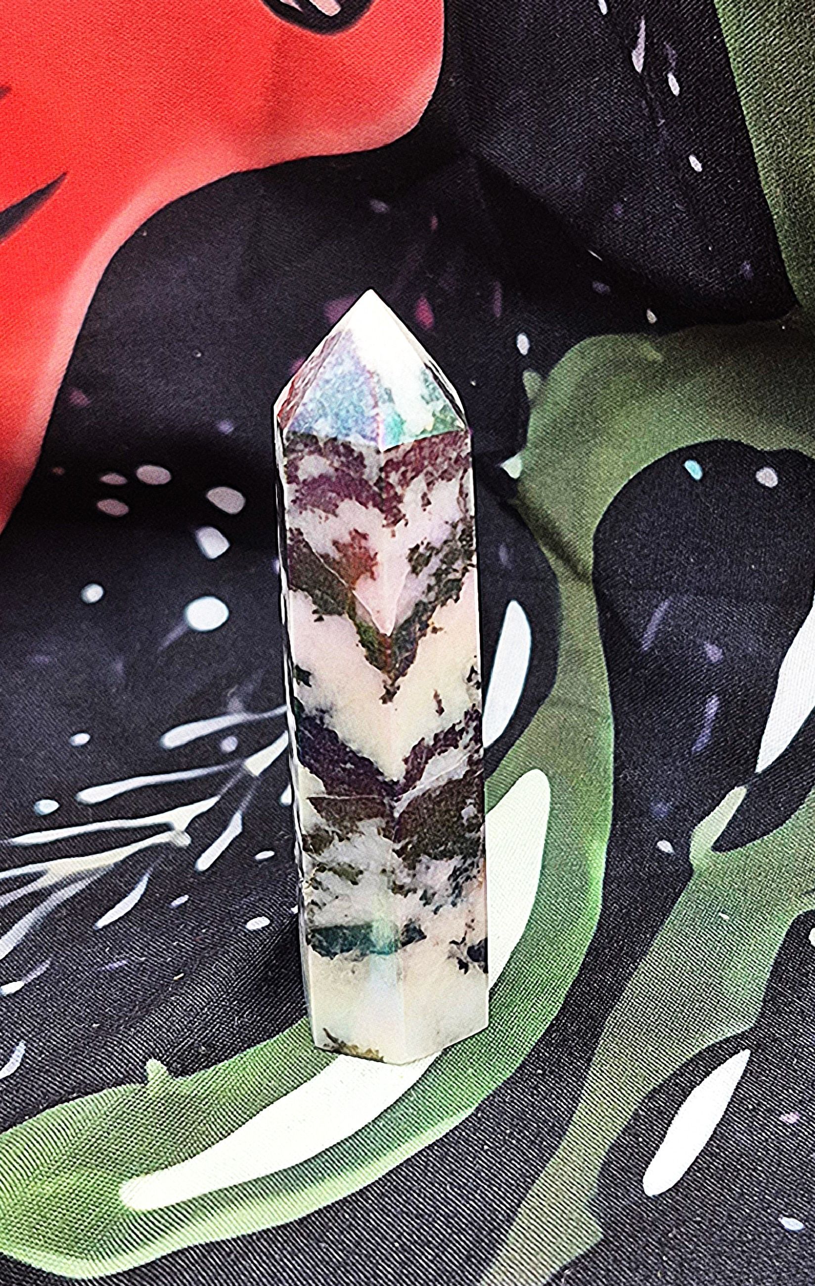 Zebra Stone Crystal Tower