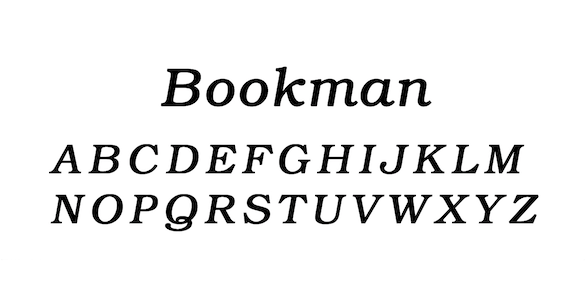 Custom engraving, option - Bookman font.