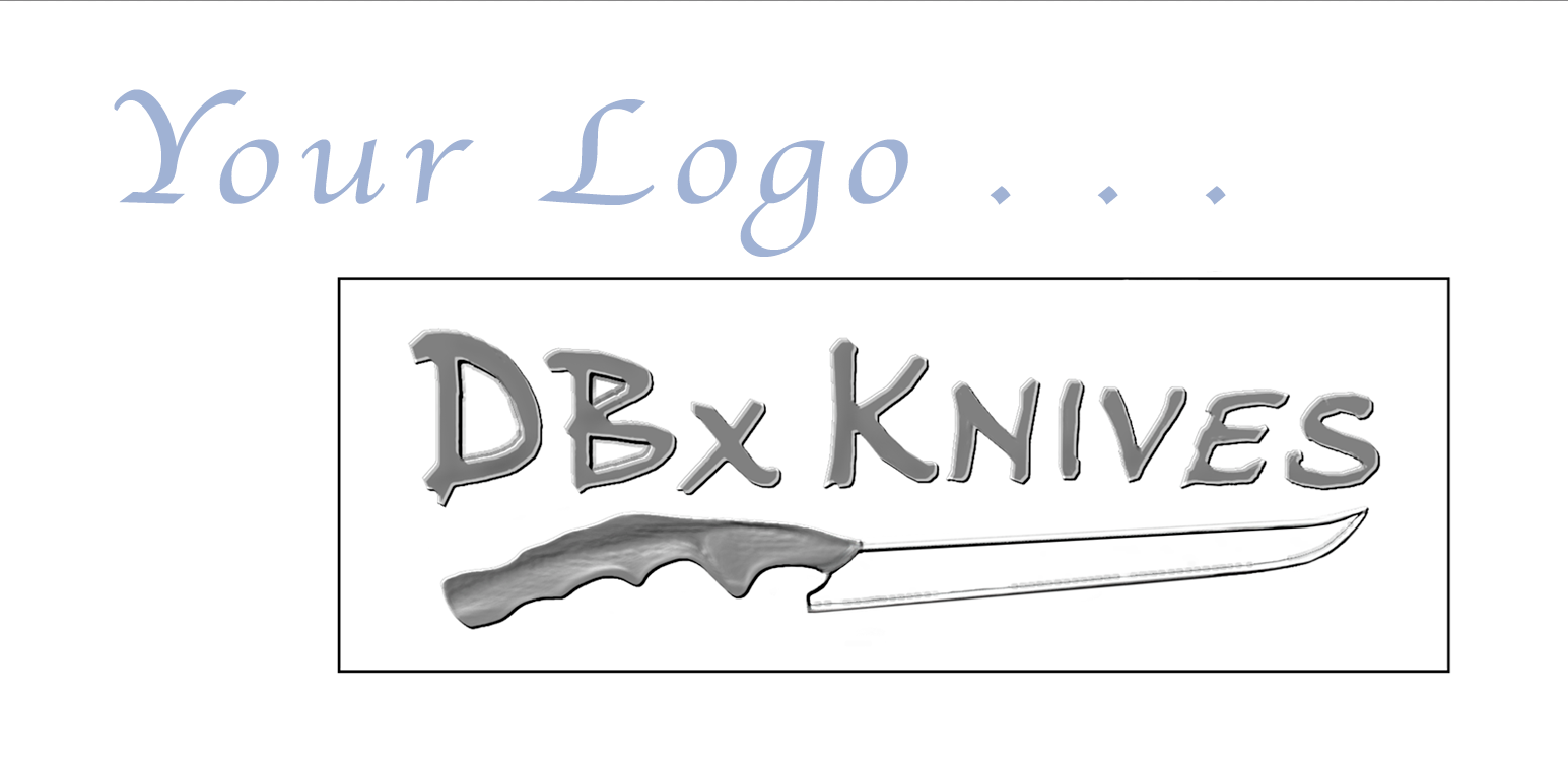 Optional logo engraving DBx knives logo shown.