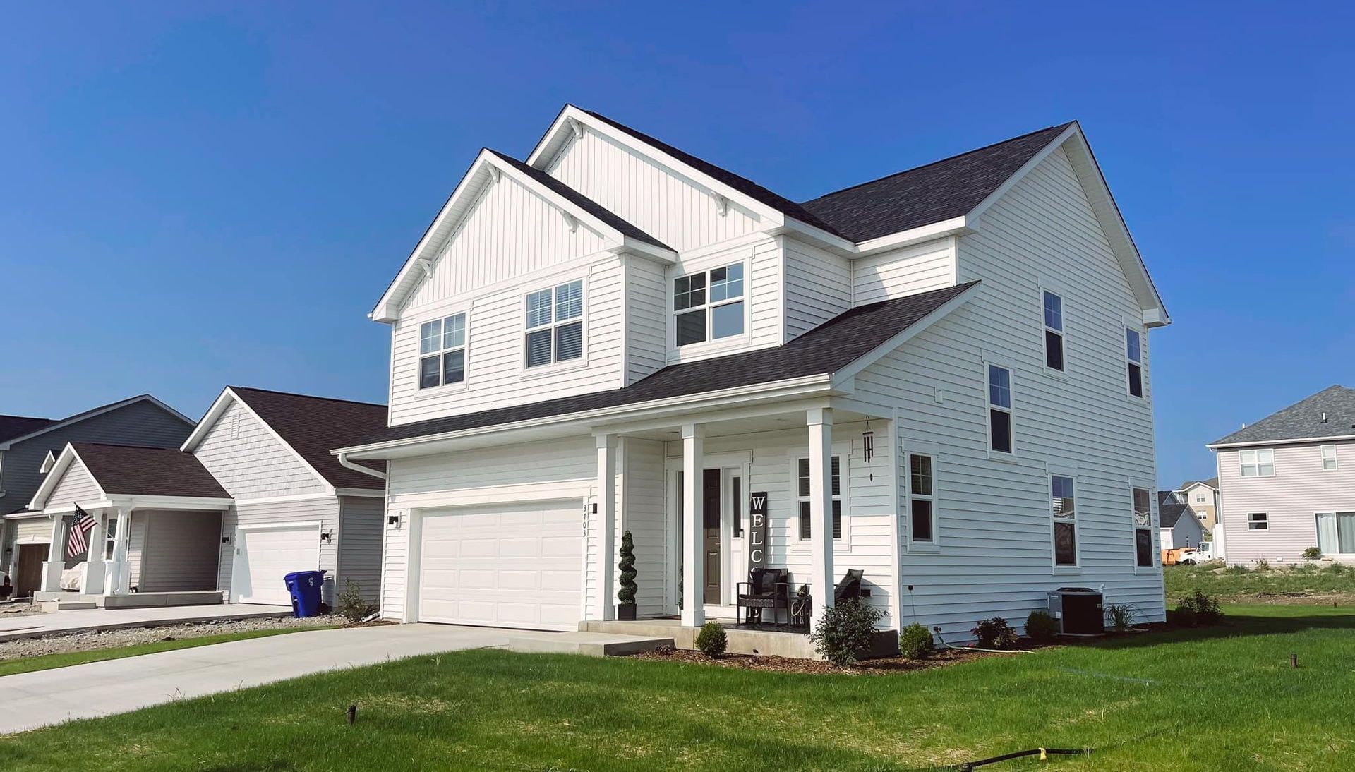 Exterior Shot of a House for Rent - Brookstone Homes in Kenosha, WI