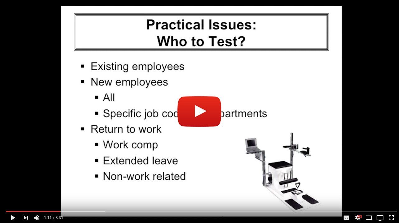 Post Offer Employment Testing - Who To Test