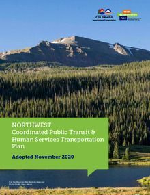 The cover of the northwest coordinated public transit and human services transportation plan