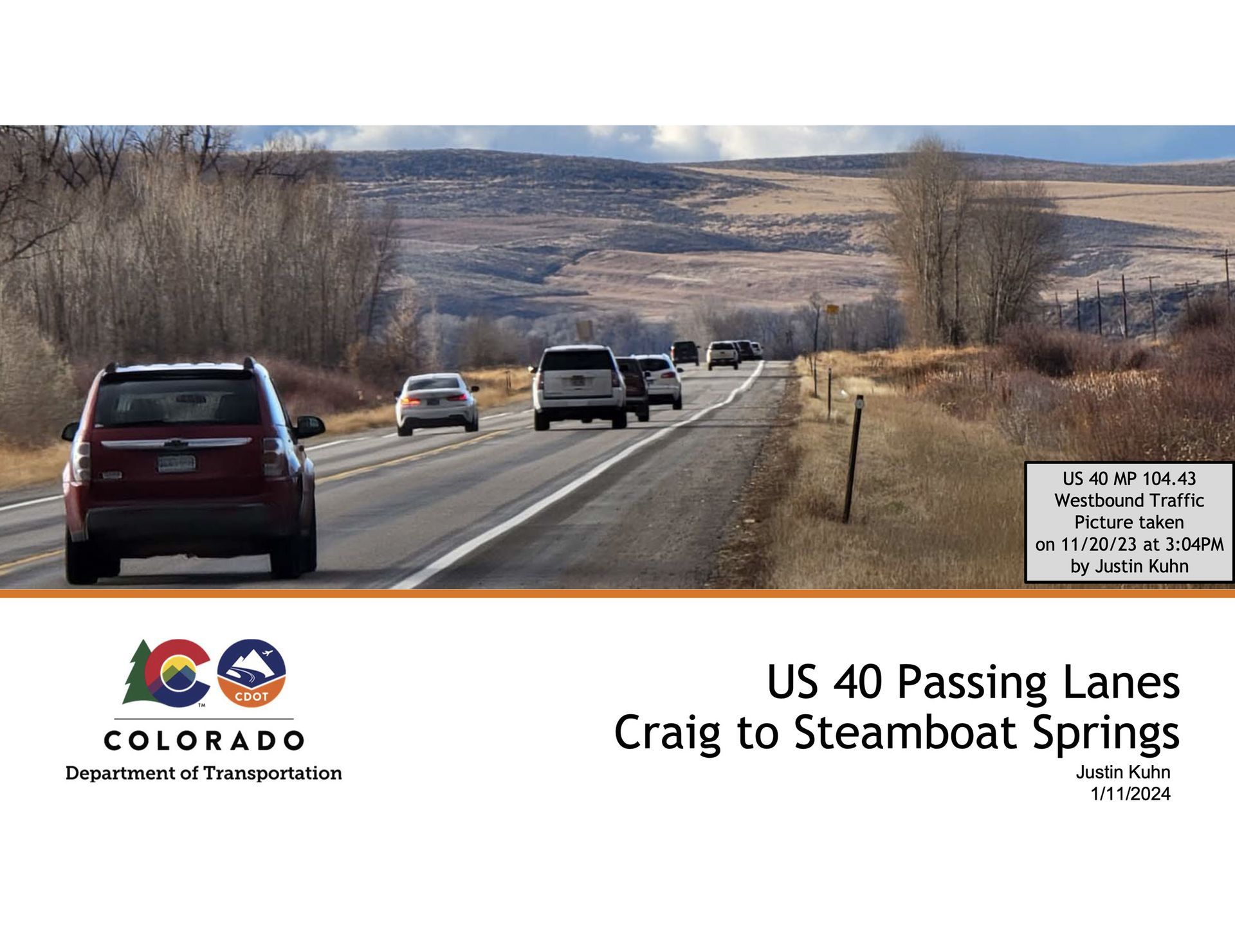 Us 40 passing lanes craig to steamboat springs