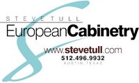 A logo for steve tull european cabinetry in austin texas