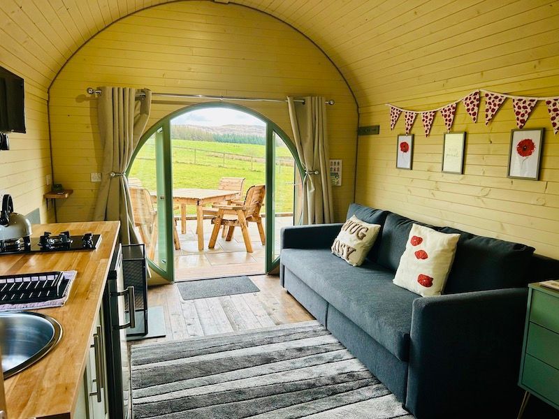 glamping with hot tub dumfries & galloway