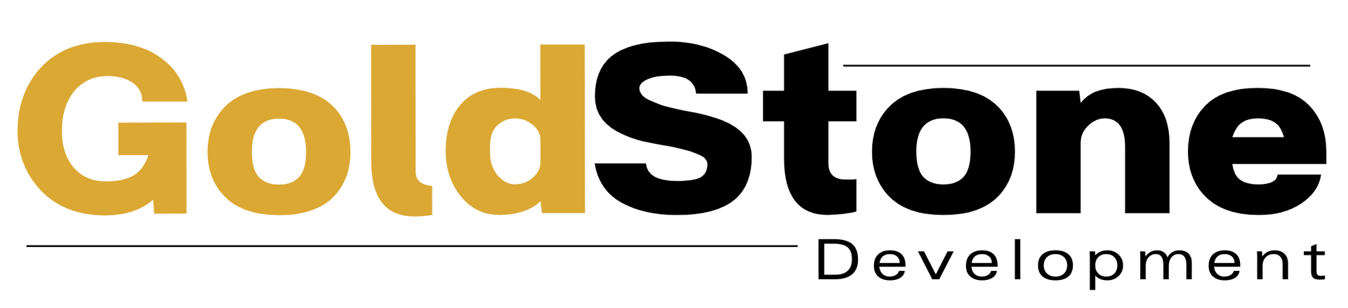 GoldStone Development logo in gold and black text. 