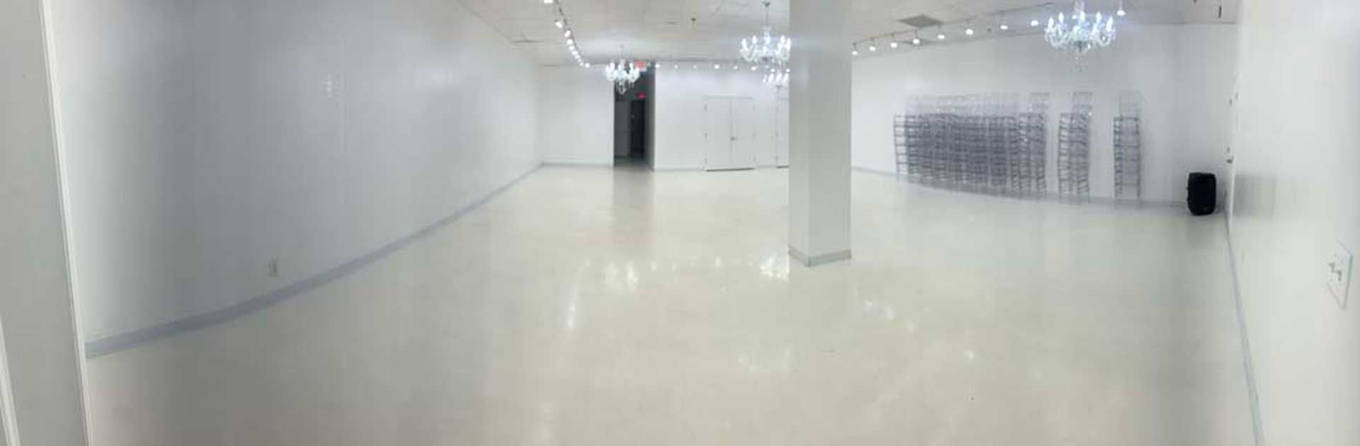 An empty hallway in a building