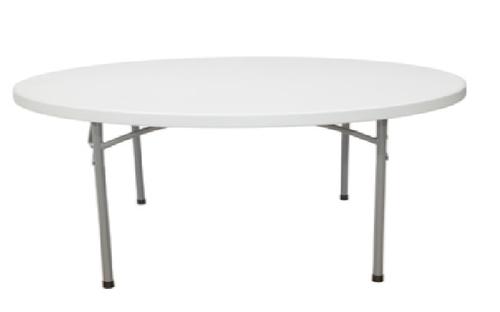 5ft Round Plastic Table £5 Per Day