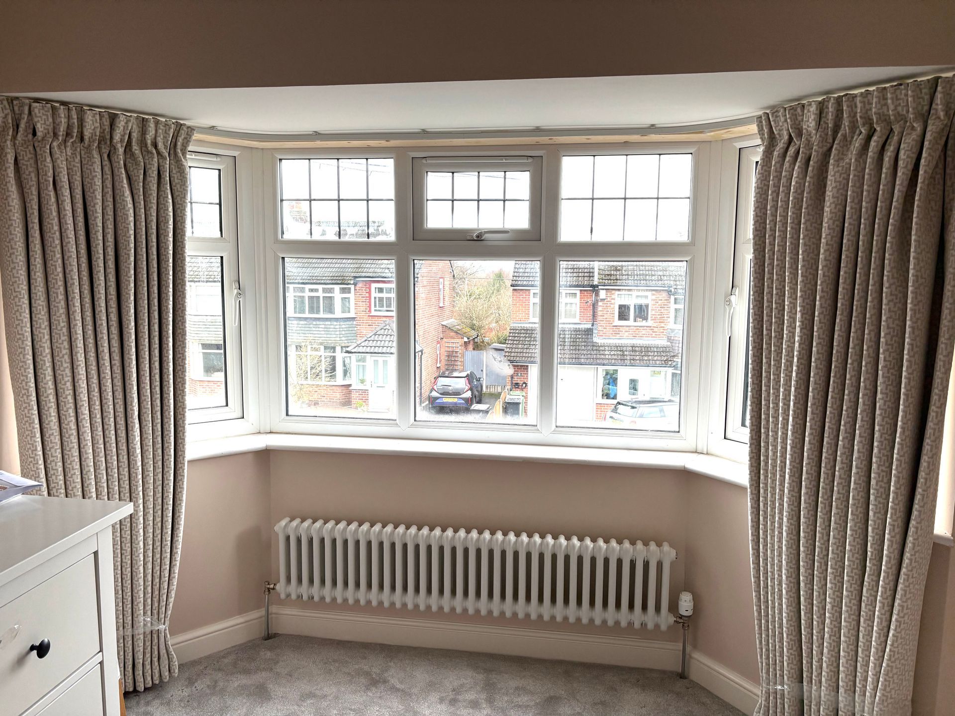 Pencil pleat curtains