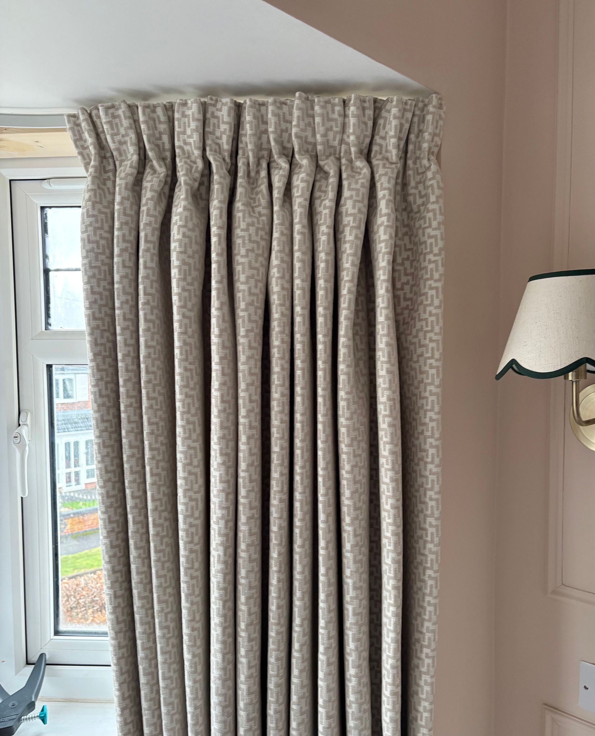 Pencil pleat curtains