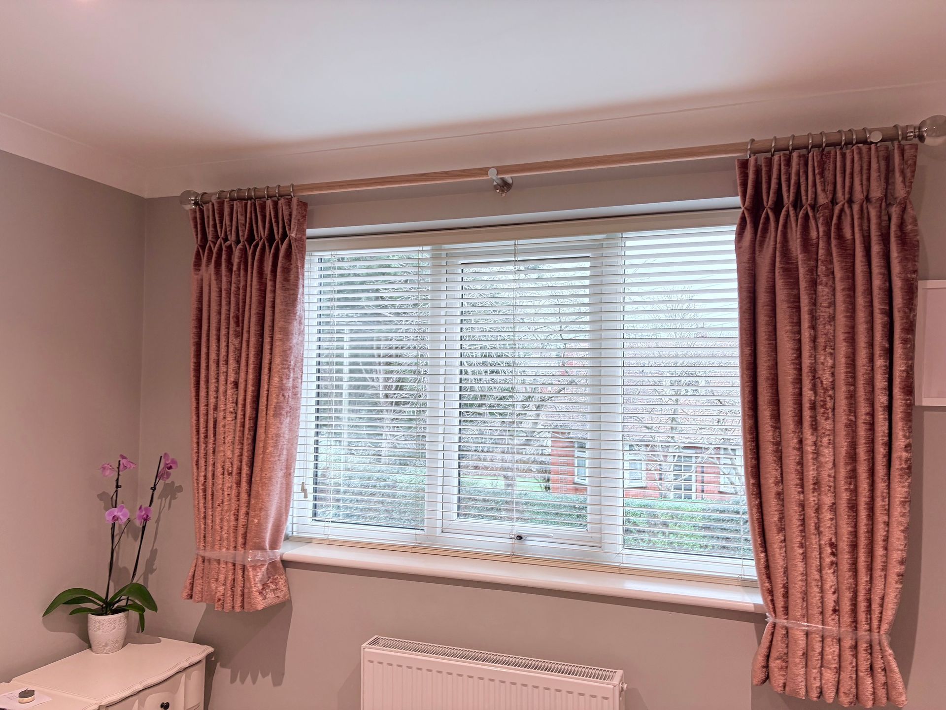 sunset coloured curtains