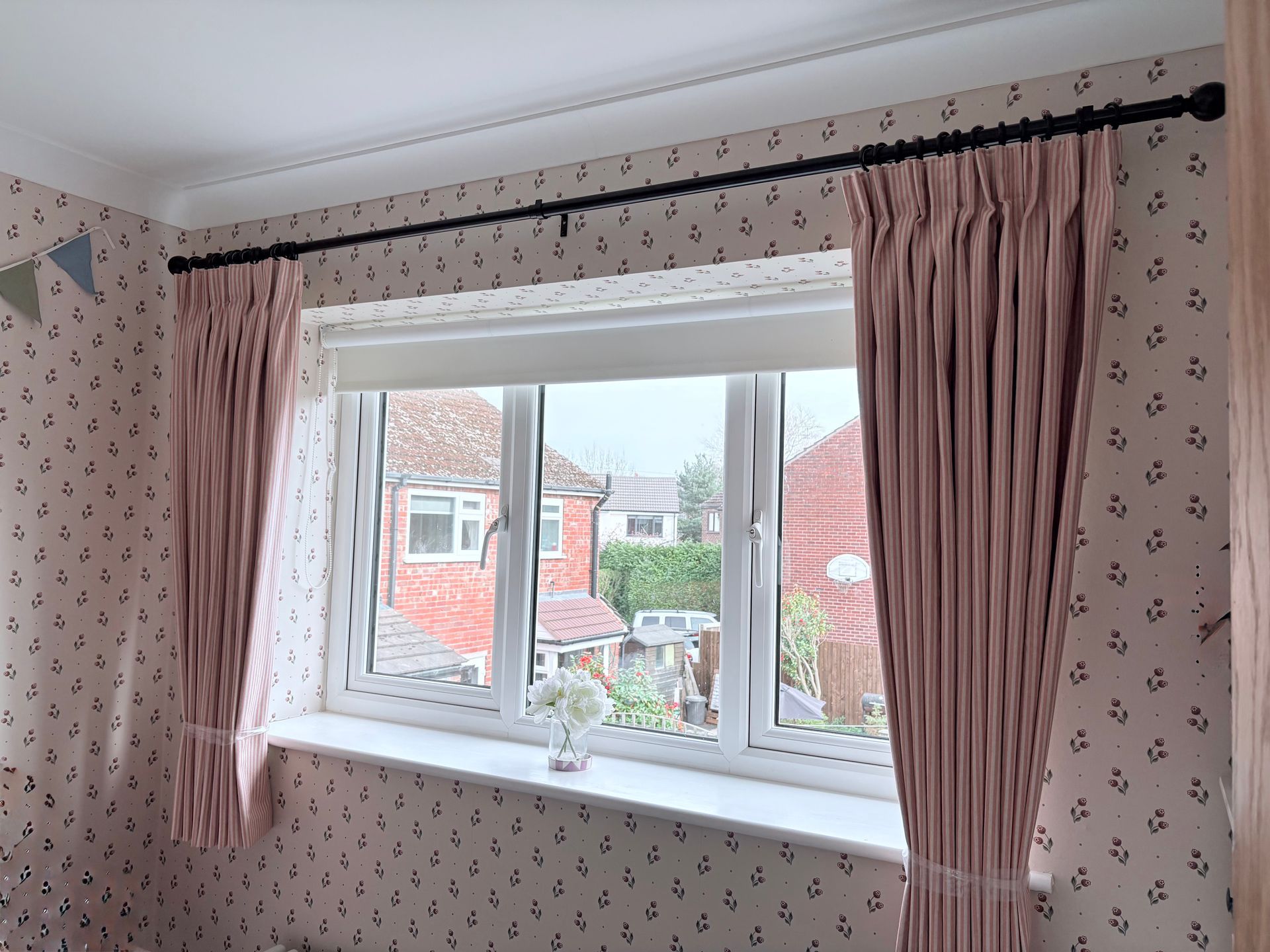 Candy striped curtains