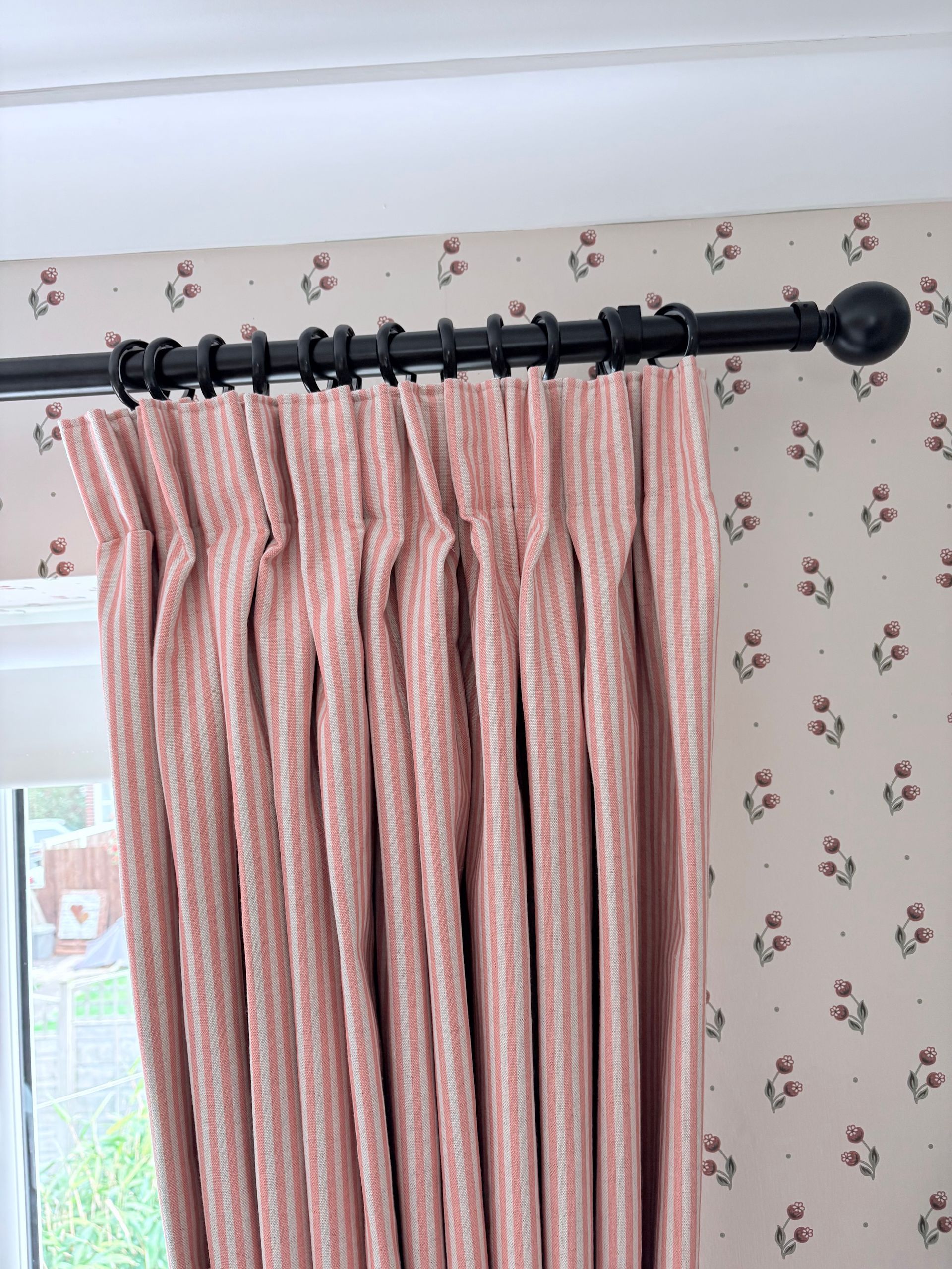 Candy striped curtains