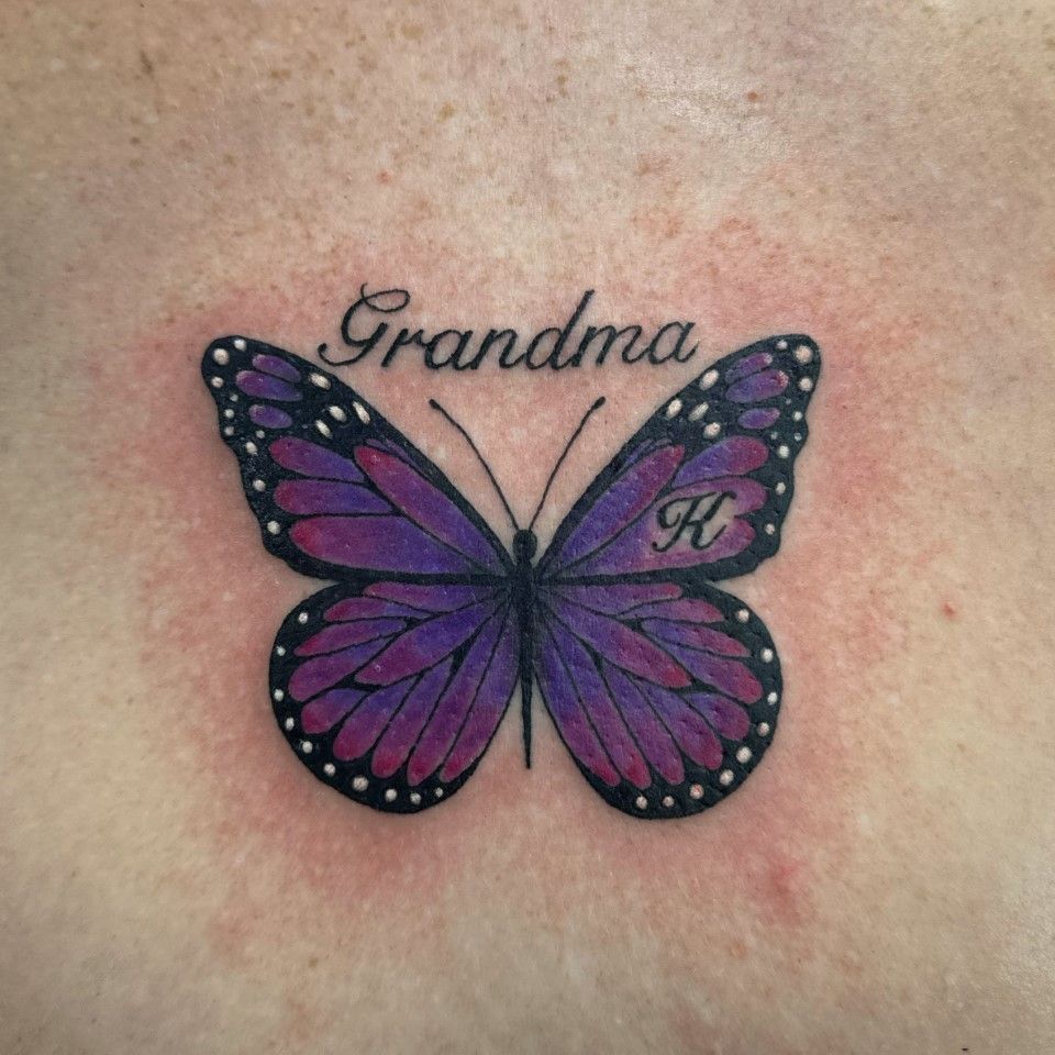Butterfly tattoo with