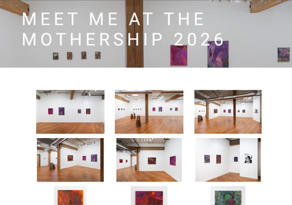 Gallery website showing an art exhibition titled 