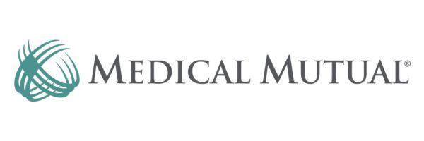 Medical Mutual logo with a teal orb graphic and company name in gray.