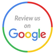 Click to Give Review A google logo that says `` review us on google ''