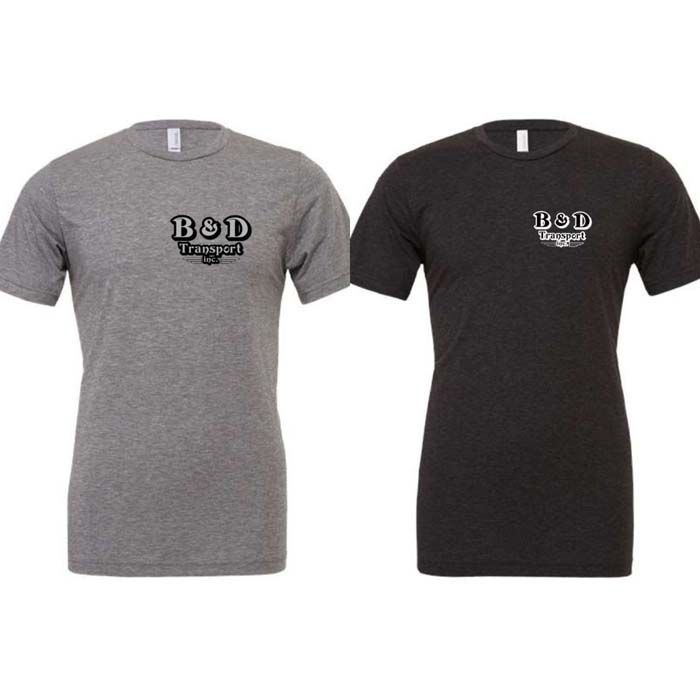 Two t-shirts with the word bod on them