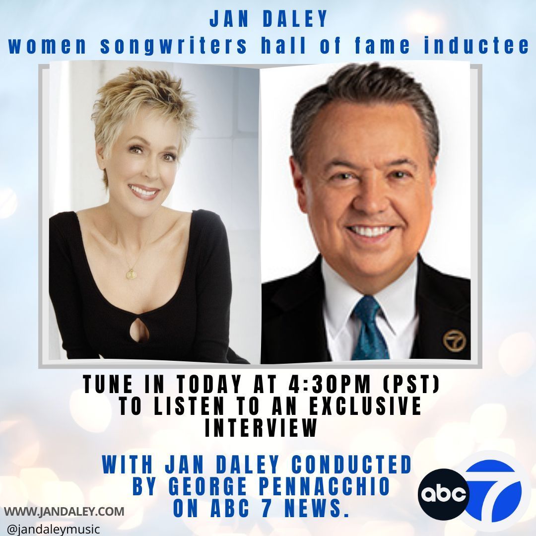 An advertisement for an interview with jan daley on abc 7 news