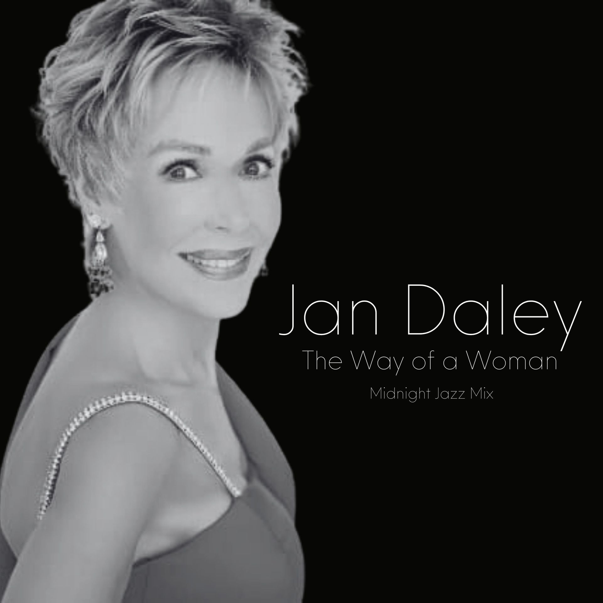 A black and white photo of a woman by jan daley