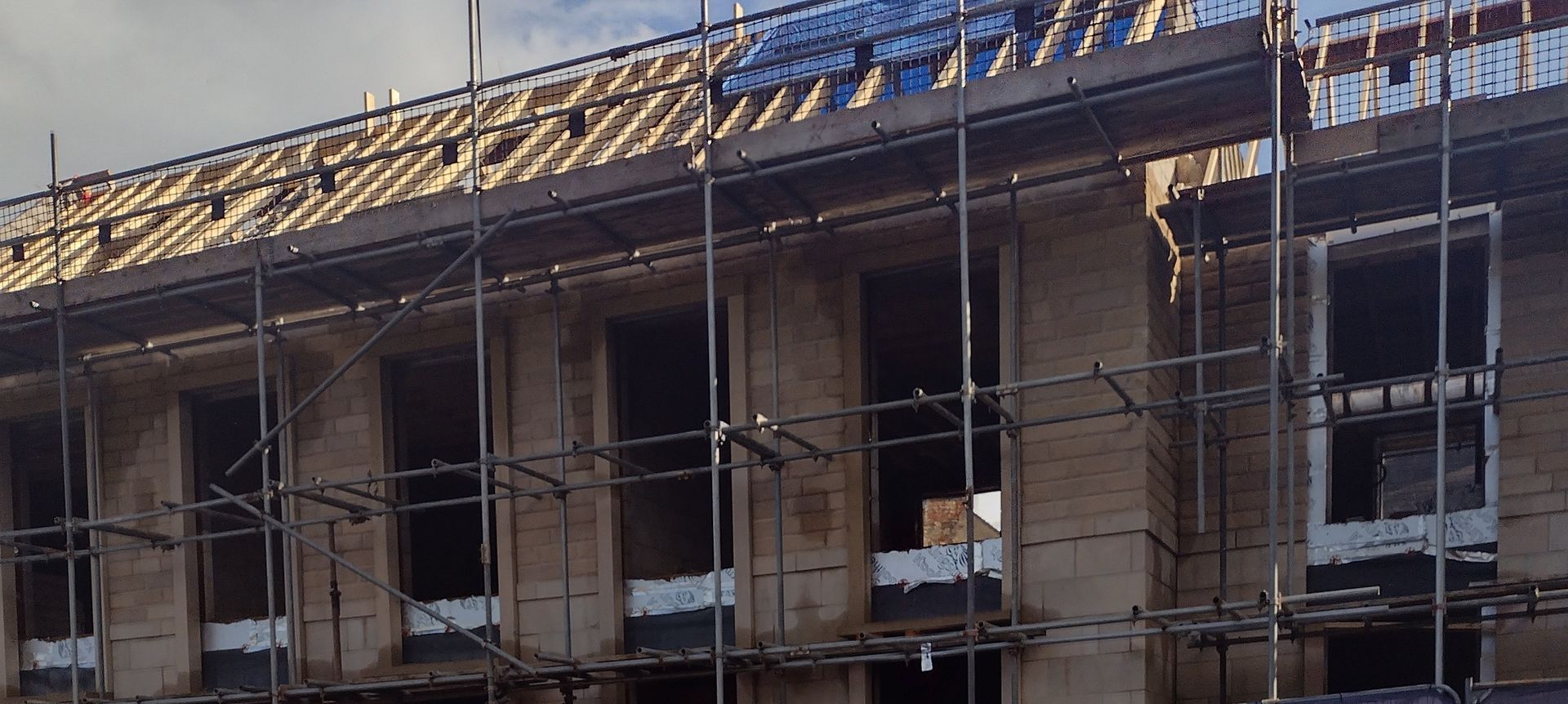 New pitched roof construction on a property at Coniston Avenue Huddersfield by KMC Roofers  Huddersfield