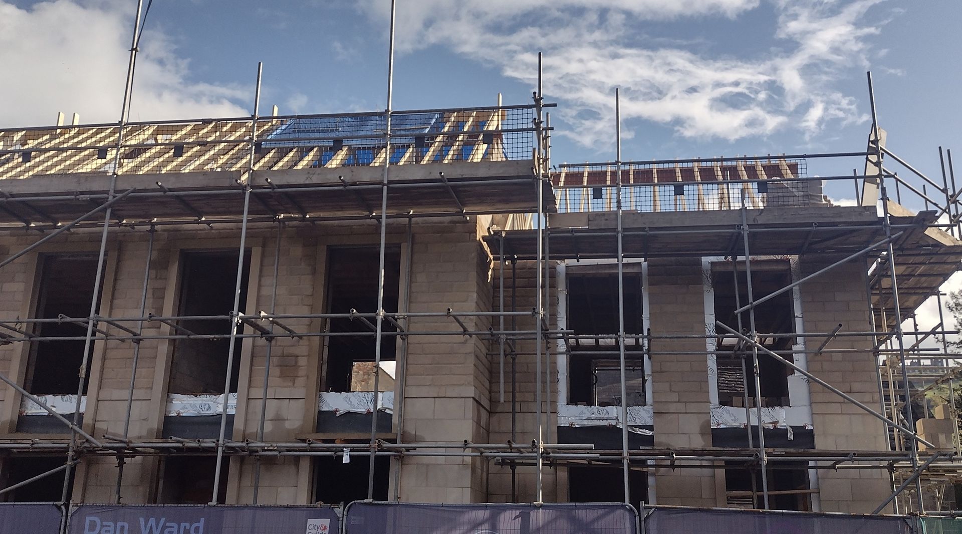 Pitched roof replacement  on a property at Rawthorpe Lane in Huddersfield by KMC Roofers Huddersfield