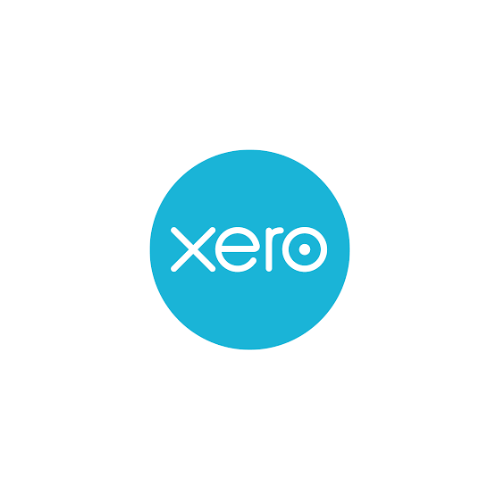 The xero logo is in a blue circle on a white background.