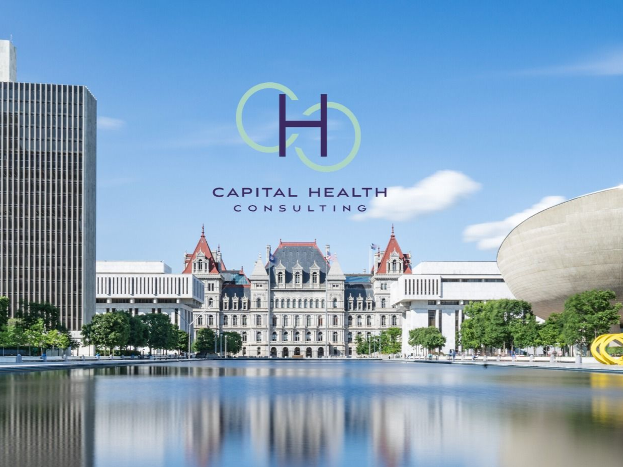 image of the Albany capitol and CHC logo
