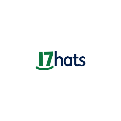 It is a logo for a company called 17hats.