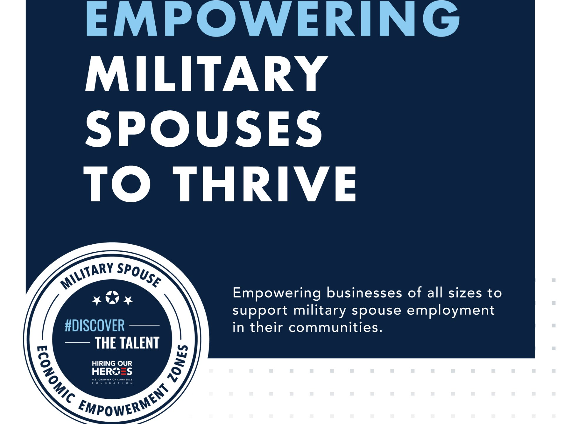 empowering military spouses to thrive graphics