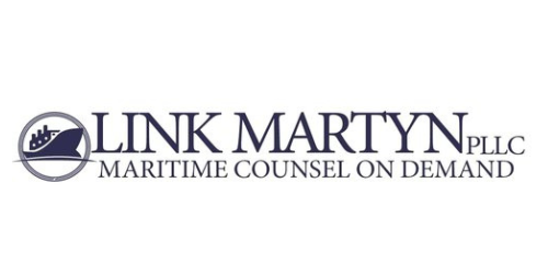 A logo for a maritime counsel on demand company.