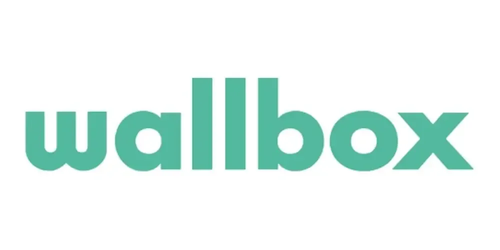 Wallbox logo in teal on a white background.