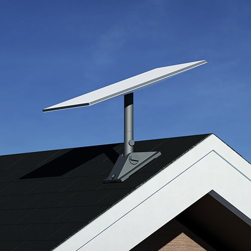 Woman Using Smartphone To Manage Black Router — Superior Wifi in East Ballina, NSW