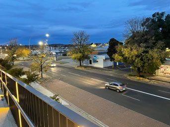 Dusk View of Serene Evening Ambiance from Balcony — Electrician in Orange